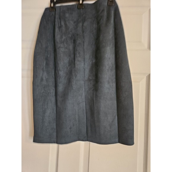 NYCC New York Clothing Company Skirt Large  Tie Waist Midi Length Dark Green - Picture 3 of 8